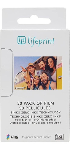 Lifeprint 50 Unidades De Película Para Impresora Lifeprint D