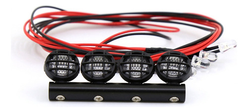 T Barra De Luces Led De Techo Rc Car Para Wpl 1/18 1/24 Rc