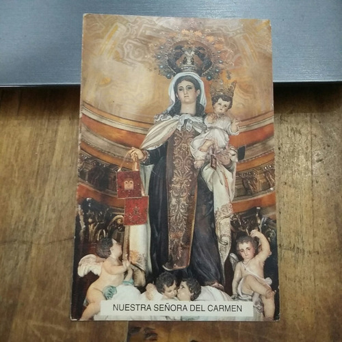 Estampita Imágen De Nuestra Señora Del Carmen 