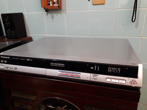 Gravador Dvd De Mesa. Panasonic Perfeito. Prateado (Usado)