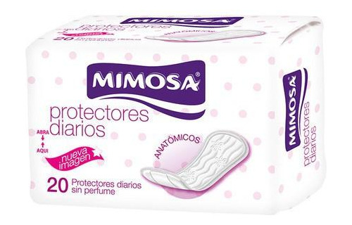Protectores Diarios Mimosa Triplegado 40 Unidades