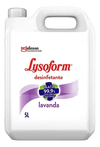 Desinfetante 5L Lysoform Líquido Lavanda Desinfetante Casa para Limpeza Pesada