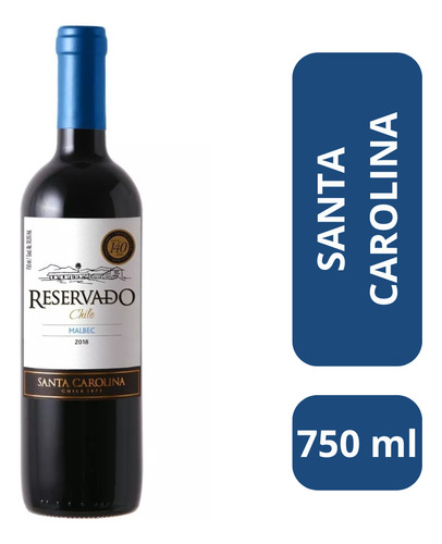 Vinho Tinto Chileno Reservado Malbec 750ml Santa Carolina