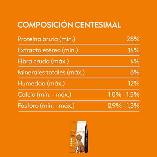 Alimento Completo Perro Cachorro Canactive x 20kg