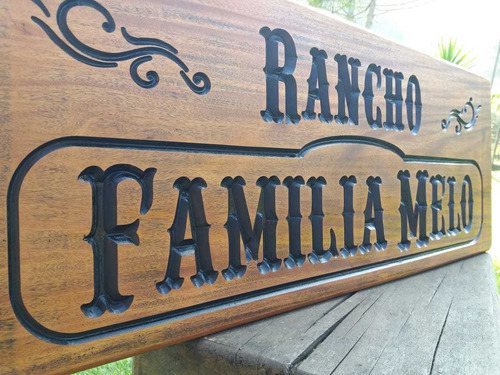Placa Entalhada