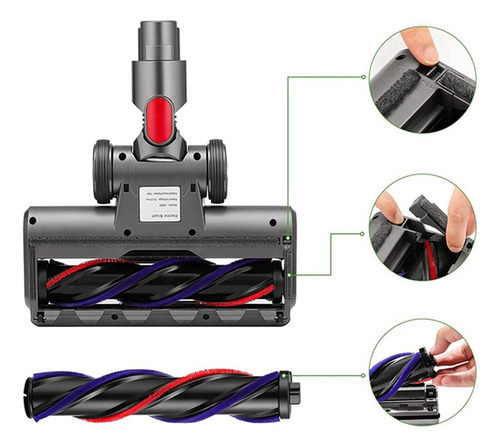 Accesorio De Suelo De Madera Para Aspiradora Dyson V7, V8,