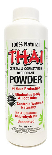 Desodorante Thai Stone Pure & Natural Crystal & Cornstarch D