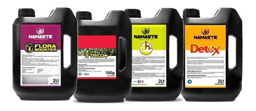 Combo Namaste Flora 2l,trico 1.1k,ph- 2l Detox2l