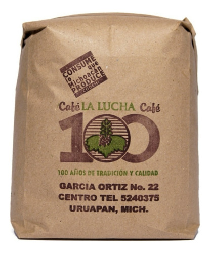 Café La Lucha 1/2kg Molido Michoacano