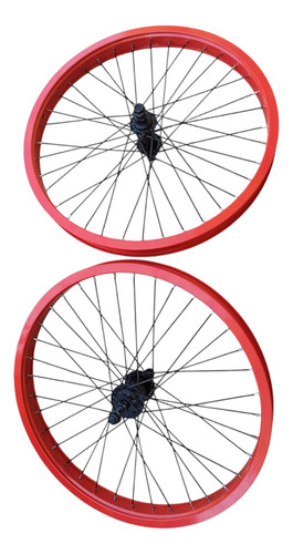 Par Rines + Par Camaras Bmx Rin 20 Aluminio Doble Capa