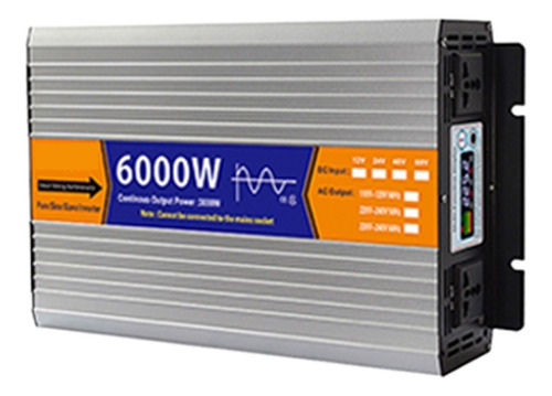 Inversor De Ahorro De Seno Puro 8000w 6000w Dc 12v / 24v A