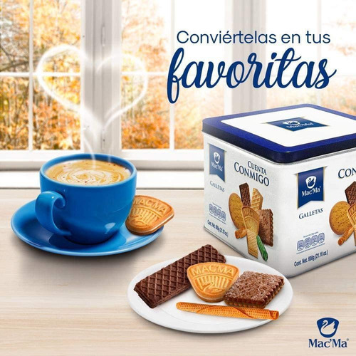 Galletas Macma Cuenta Conmigo Lata 600g Kosher