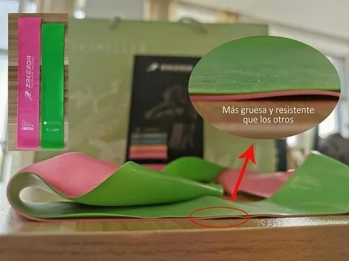 Imagen 4 de 6 de Ligas De Resistencia Banda De Resistencia Ejercicio Yoga Kit
