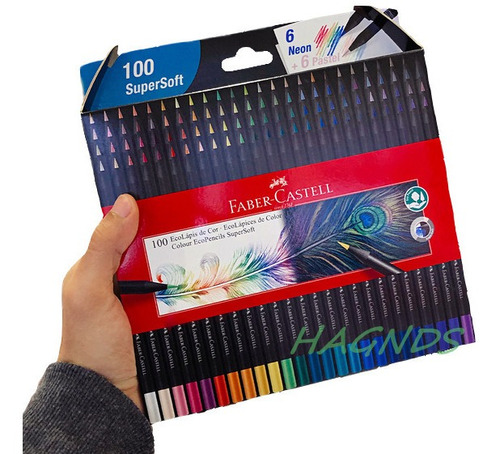 Lapices De Colores Faber-castell Supersoft  X100 Nuevos