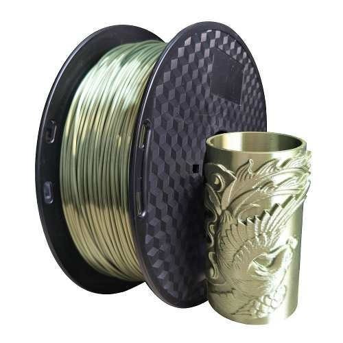 Filamento 3D PLA CC3D de 1.75mm y 1kg silk bronze