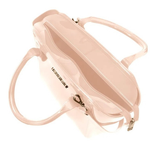 Imagem 3 de 7 de Bolsa Feminina Petite Jolie Preta Nude Média Ombro Shape 03