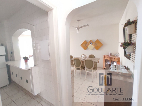 Imagem 8 de 30 de Apartamento Com 2 Dormitórios + Dormitório De Serviço À Apenas 300 Metros Do Mar Na Pitangueiras - Guarujá - 3341