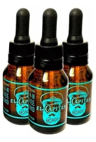 3 Aceite Esencial Barba El Capitan 20ml N1 Azul Mr Blonde Bp