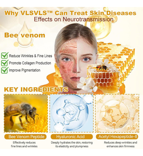 Crema Restauradora De Piel De Abeja Vlsvls, (1 Botella)