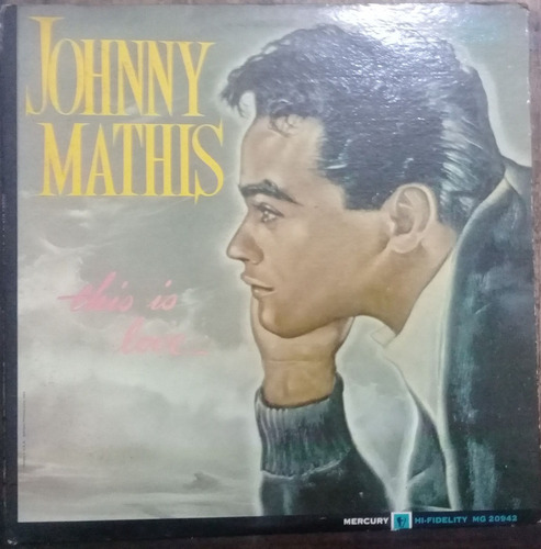 Lp Vinil (vg) Johnny Mathis This Is Love 1a Ed Usa Mo 1964
