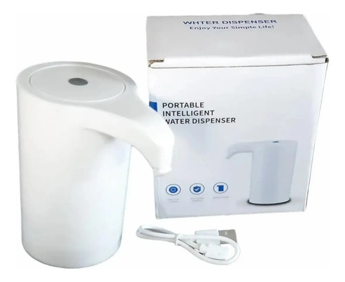 Imagen 3 de 3 de Dispensador Agua Electrico Bomba Usb Dosificador Agua Bidon