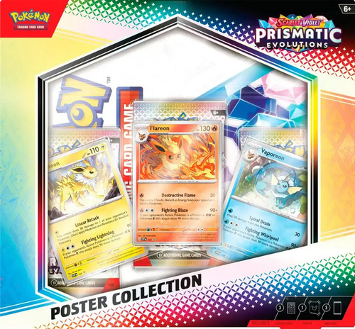 Pokemon Tcg Poster Collection Prismatic Evolutions + Regalo Pokemon Tcg Poster Collection Prismatic Evolutions Ingles Regalo Inglés
