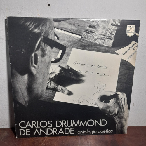 Imagem 1 de 10 de Vinil Lp Antologia Poética Carlos Drummond De Andrade Ótimo