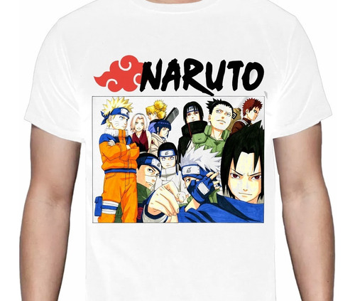 Naruto - Naruto Amigos Todos Color - Polera Anime