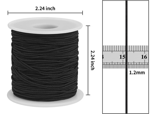Corda Elástica Para Fazer Pulseiras 2 Rolos De Corda