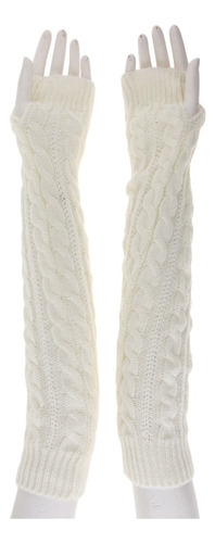 2 Piezas Largas Guantes De Invierno De Malla Suave Accesorio