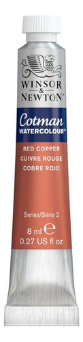 Winsor & Newton Cotman Acuarela Metalica Pomo 8ml Color Cobre rojo 471