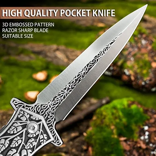 Navaja De Bolsillo Valhalla Pastor, Cuchillo Plegable De 3,7