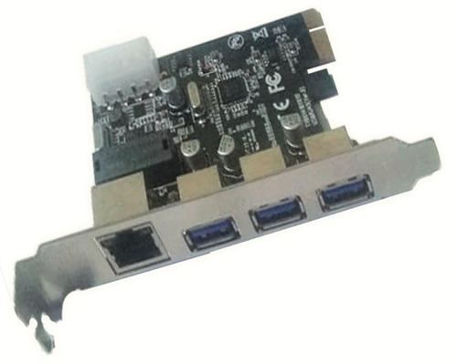 Tarjeta Pci-e Express X1 3 Puertos Usb 3.0 + Puerto Gigabit