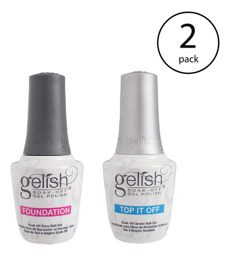 Gelish Dynamic Duo, Base Y Sellador Superior 15 Ml