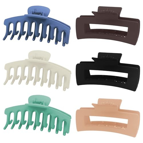 6 Pcs Clips De Garra De 4,3 Pulgadas Para El Pelo 9wq7m