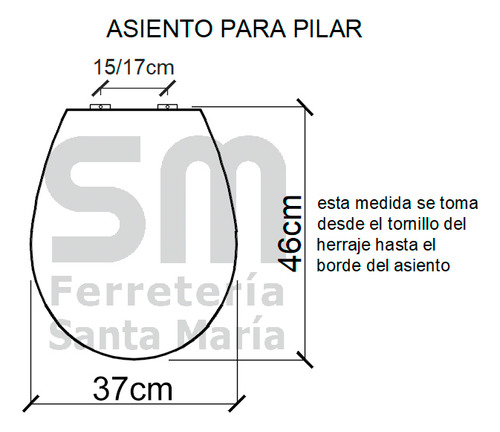 Asiento Inodoro Laqueado Compatible C/ Pilar Negro Mate Negro