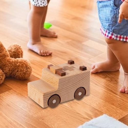 Adorno De Juguete De Coche De Madera, Figura Estilo B