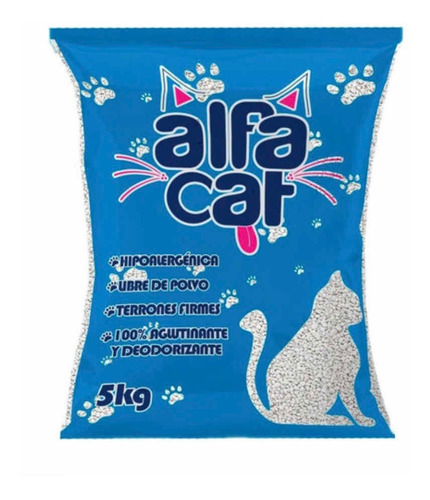 Arena Para Gato Alfacat Promoción 5kg+1kg Gratis Total 6kg