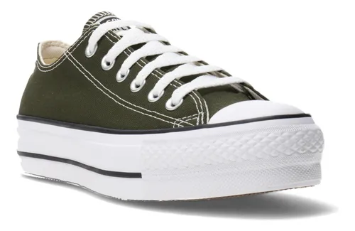 Converse low mujer olive top