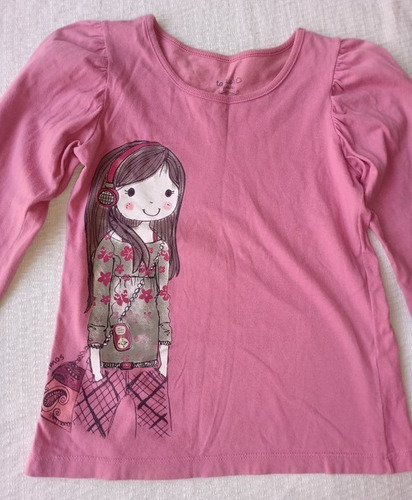 Remera Nena Marca Gimos Talle 10 Manga Larga