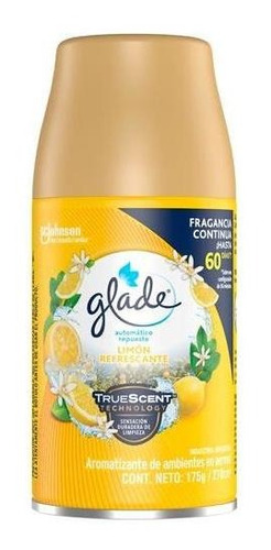 Glade Automatico  Limón Repuesto 1 Repuesto De 175 G