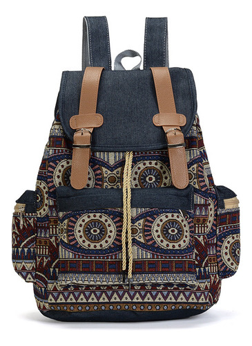 Bolso De Hombro De Mujer De Estilo Étnico, Mochilas Vaqueras