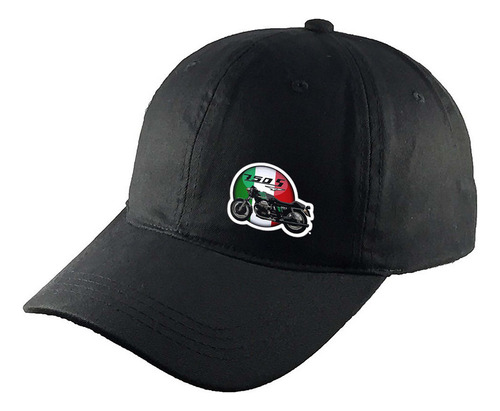 Gorra Clasica Algodón Negra Motos Rr110