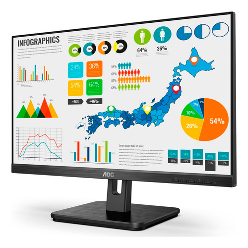 Imagen 2 de 6 de Monitor Led Aoc 27 Pulgadas Full Hd Ips 75hz
