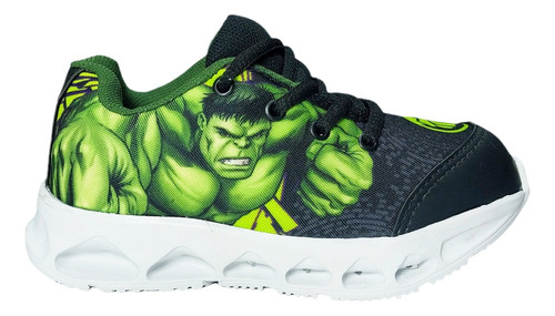 Zapatillas Marvel Hulk Art. 1302 Luz Led 29 Al 34