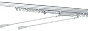 Riel Europeo Para Cortina Con Ruedas Completo X 2,40 Mts