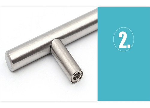 Tirador Inoxidable Madrid 96x12mm Con Tornillo 10 Unidades