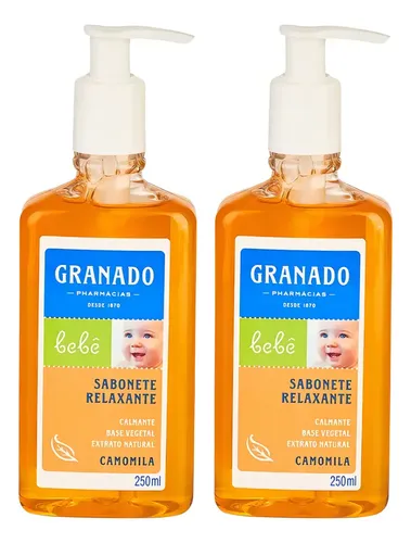 Kit Sabonete Granado Camomila Líquido Glicerina Bebê 250ml