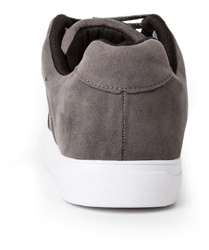 Imagen 5 de 5 de Zapatillas Skate Urbanas Cuero Gris Envio Gratis Valimited