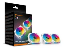 Comprar Kit 3 Ventiladores Cougar Apolar 120 Argb White Led Blanco